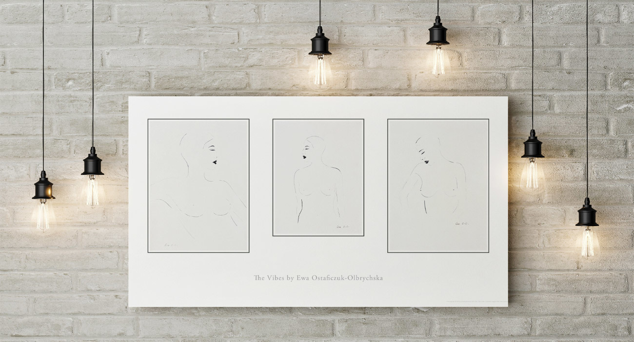 The Vibes Poster (on a wall | example), 115x60cm